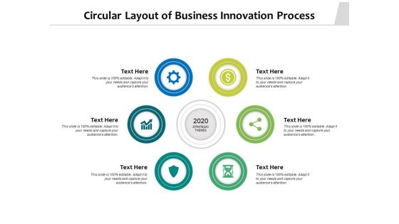 Circular Layout Of Business Innovation Process Ppt PowerPoint Presentation Gallery Guide PDF