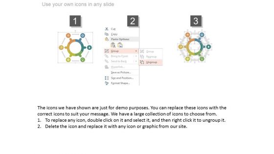 Circular Network Diagram With Icons Powerpoint Slides