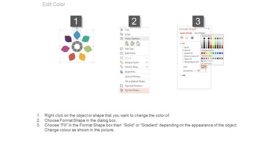 Circular Petal Chart With Icons Powerpoint Slides