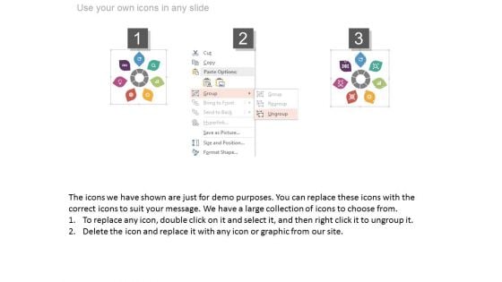 Circular Petal Chart With Icons Powerpoint Slides