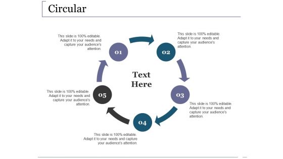 Circular Ppt PowerPoint Presentation Outline Visual Aids