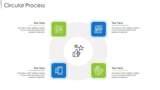 Circular Process Effective Partnership Administration With Clients Channel And Corporate Partners Portrait PDF