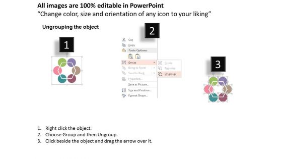 Circular Process Flow Diagram And Icons Powerpoint Template