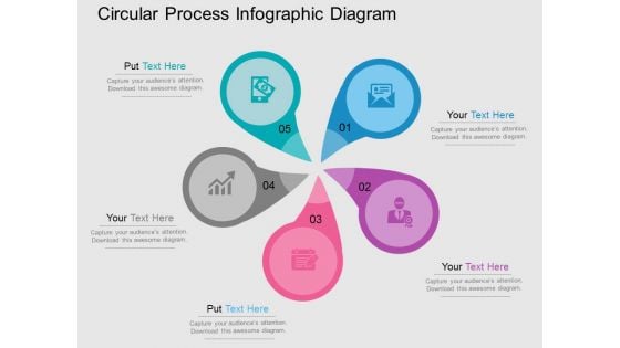 Circular Process Infographic Diagram Powerpoint Templates