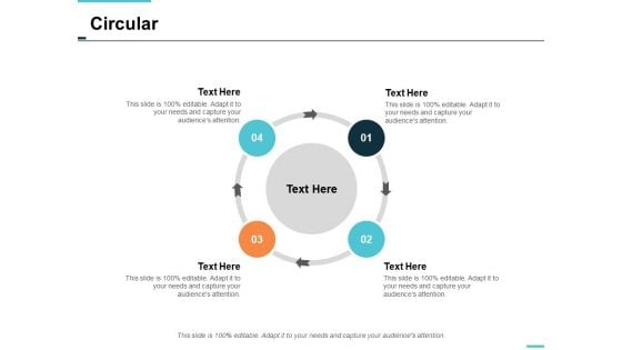 circular process management ppt powerpoint presentation file icon