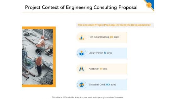 Civil Construction Project Context Of Engineering Consulting Proposal Themes PDF