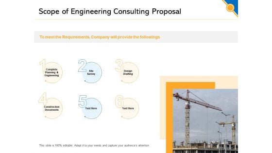 Civil Construction Scope Of Engineering Consulting Proposal Summary PDF