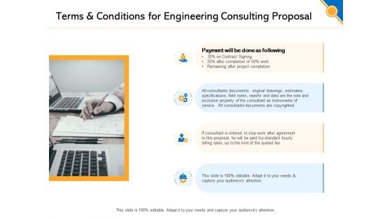 Civil Construction Terms And Conditions For Engineering Consulting Proposal Diagrams PDF