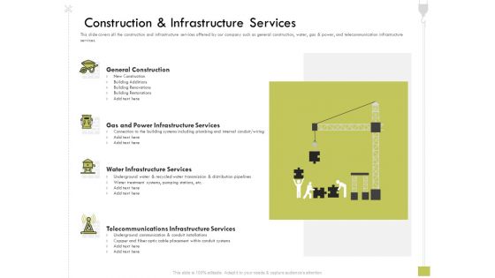 Civil Contractors Construction And Infrastructure Services Ppt Pictures Background Designs PDF