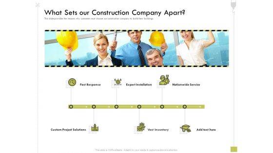 Civil Contractors What Sets Our Construction Company Apart Ppt Summary Files PDF