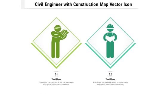 Civil Engineer With Construction Map Vector Icon Ppt PowerPoint Presentation File Infographics PDF