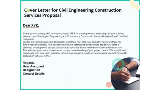 Civil Engineering Consulting Services Cover Letter For Civil Engineering Construction Services Proposal Elements PDF