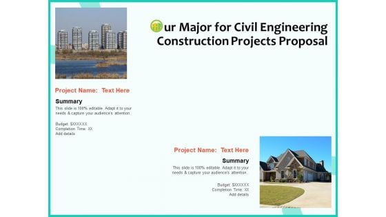 Civil Engineering Consulting Services Our Major For Civil Engineering Construction Projects Proposal Rules PDF