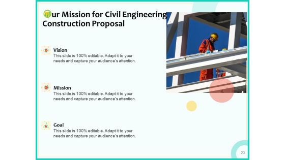 Civil Engineering Consulting Services Proposal For Construction Project Ppt PowerPoint Presentation Complete Deck With Slides Slide23