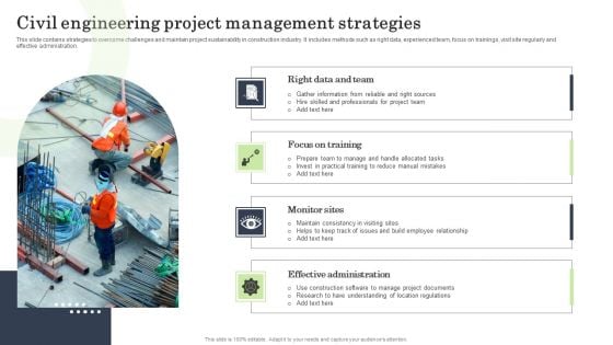 Civil Engineering Project Management Strategies Background PDF