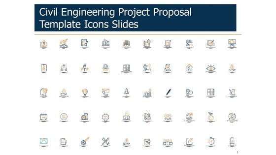 Civil Engineering Project Proposal Template Icons Slides Ppt Show Aids PDF
