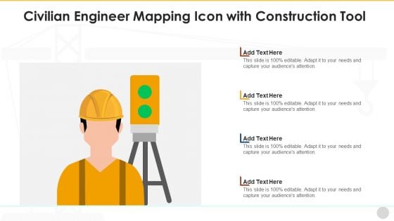 Civilian Engineer Mapping Icon With Construction Tool Professional PDF