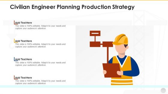 Civilian Engineer Planning Production Strategy Formats PDF