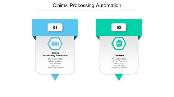 Claims Processing Automation Ppt PowerPoint Presentation Inspiration Infographic Template Cpb Pdf