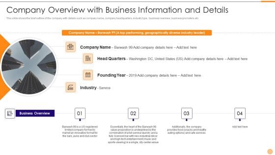 Classified Data Memo Record With Strategic Goals Company Overview With Business Information And Details Template PDF