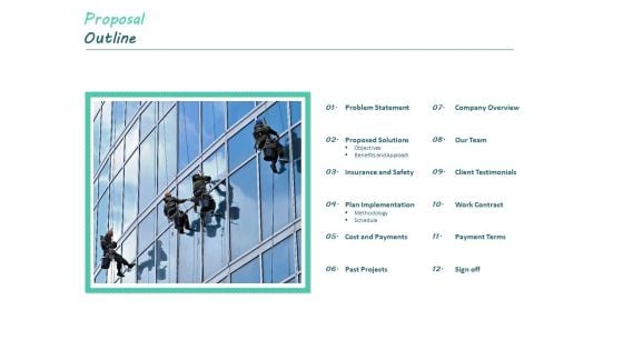 Clean Bid Window Cleaning Proposal Outline Ppt Background Images PDF Clean Bid Window Cleaning Proposal Outline Ppt Background Images PDF