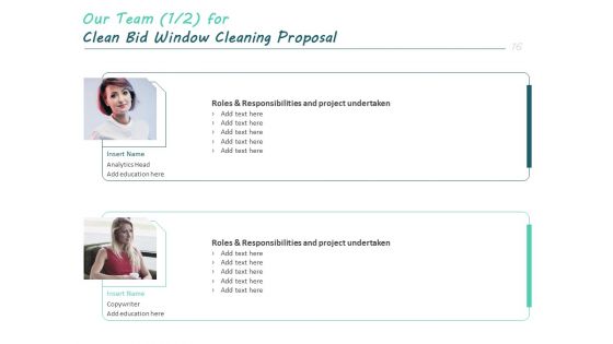 Clean Bid Window Cleaning Proposal Ppt PowerPoint Presentation Complete Deck With Slides