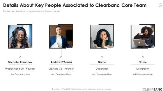 Clearbanc Investor Funding Elevator Pitch Deck Ppt PowerPoint Presentation Complete Deck With Slides