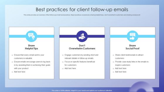 Client Acquisition Journey Plan Best Practices For Client Follow Up Emails Sample PDF Client Acquisition Journey Plan Best Practices For Client Follow Up Emails Sample PDF