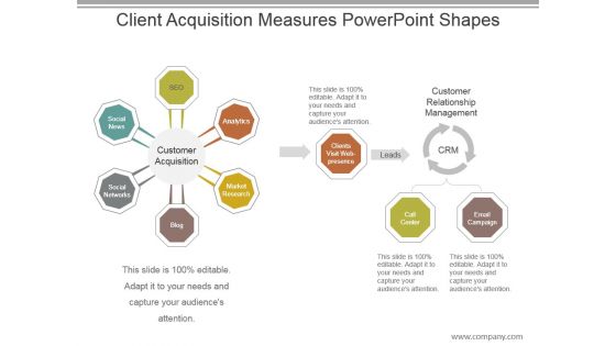 Client Acquisition Measures Powerpoint Shapes Client Acquisition Measures Powerpoint Shapes