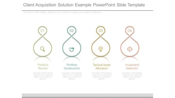 Client Acquisition Solution Example Powerpoint Slide Template