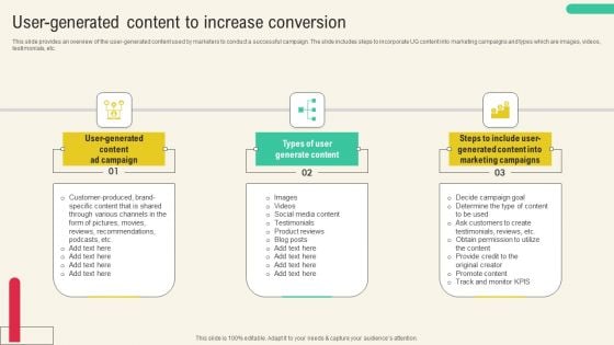 Client Acquisition Through Marketing Campaign User Generated Content To Increase Conversion Rules PDF