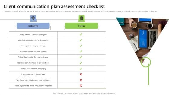 Client Communication Plan Assessment Checklist Professional PDF