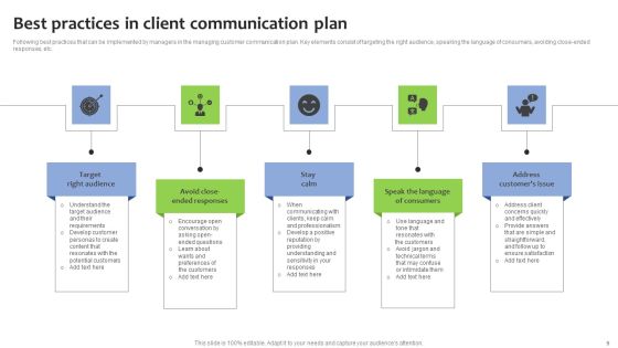 Client Communication Plan Ppt PowerPoint Presentation Complete Deck With Slides Slide09