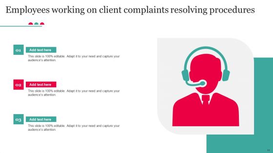 Client Complaints Resolving Procedures Ppt PowerPoint Presentation Complete Deck With Slides