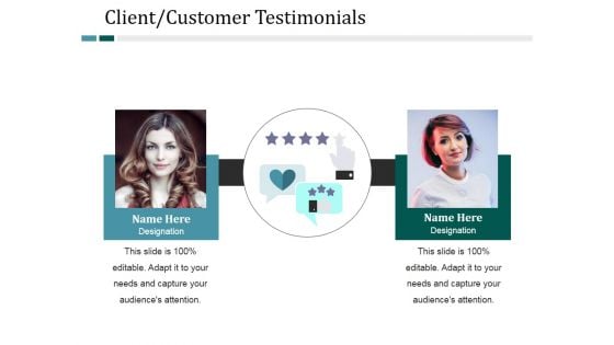 Client Customer Testimonials Template 2 Ppt PowerPoint Presentation Model Examples