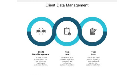 Client Data Management Ppt PowerPoint Presentation Slides Icon Cpb