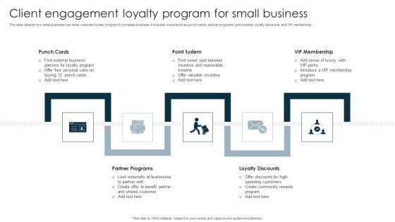 Client Engagement Loyalty Program For Small Business Pictures PDF