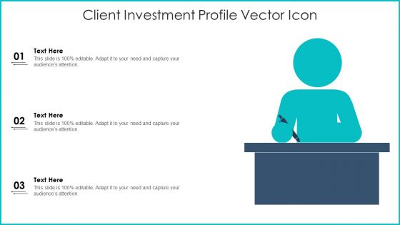 Client Investment Profile Vector Icon Ppt PowerPoint Presentation File Visuals PDF