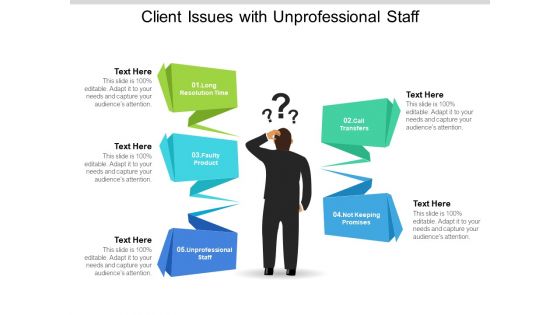 Client Issues With Unprofessional Staff Ppt PowerPoint Presentation Show Designs Download PDF