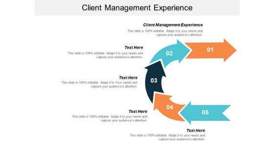 Client Management Experience Ppt PowerPoint Presentation Icon Layout Ideas Cpb