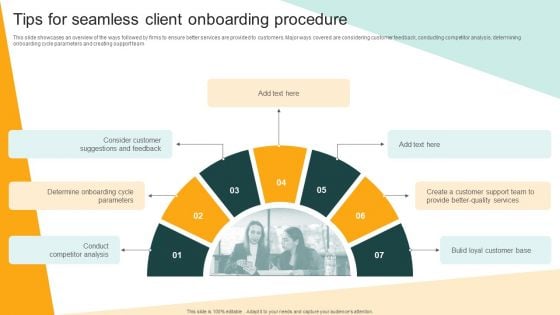 Client Onboarding Plan Tips For Seamless Client Onboarding Procedure Topics PDF