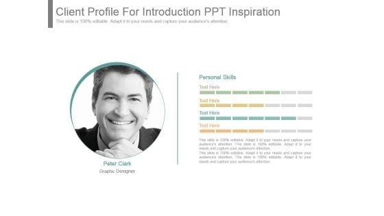 Client Profile For Introduction Ppt Inspiration