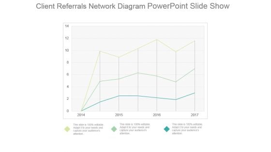 Client Referrals Network Diagram Powerpoint Slide Show