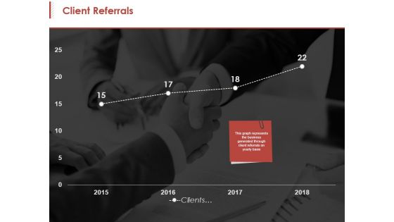 Client Referrals Ppt PowerPoint Presentation Gallery Guidelines Client Referrals Ppt PowerPoint Presentation Gallery Guidelines