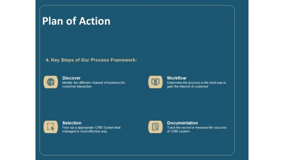 Client Relationship Administration Proposal Template Plan Of Action Elements PDF