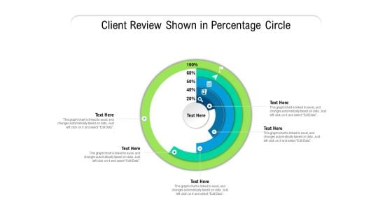 Client Review Shown In Percentage Circle Ppt PowerPoint Presentation File Background Designs PDF