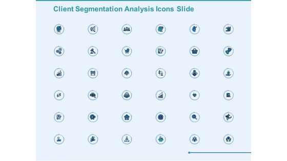 Client Segmentation Analysis Icons Slide Ppt Model Microsoft PDF