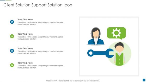 Client Solution Support Solution Icon Elements PDF