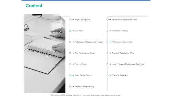 Client Specific Progress Assessment Content Ppt Styles Examples PDF