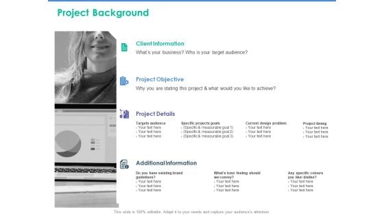 Client Specific Progress Assessment Project Background Ppt Slides Graphic Images PDF